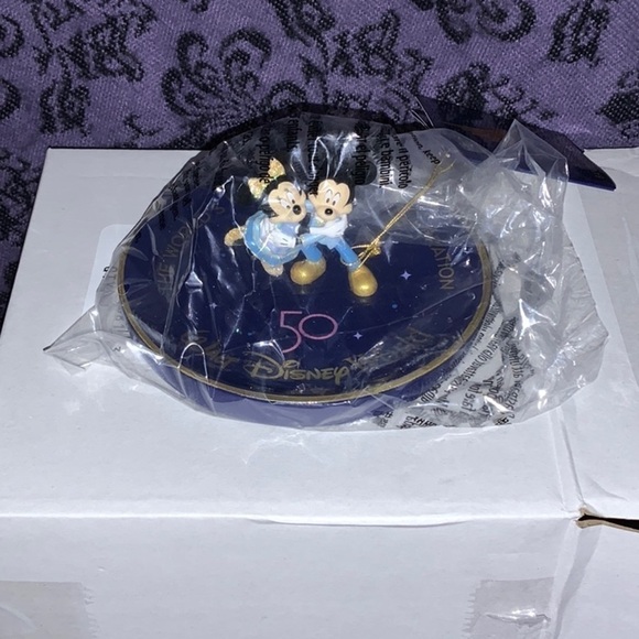 Mickey & Minnie Mouse Trinket Tray - Walt Disney World 50th Anniversary - Picture 11 of 13